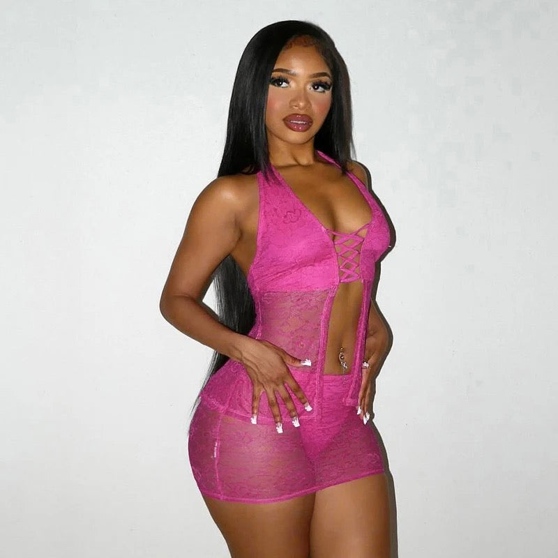 2 Special Halter and Skirt Set