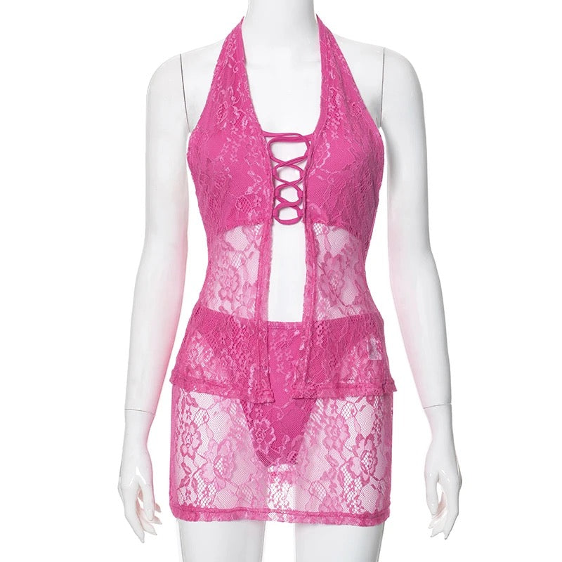 2 Special Halter and Skirt Set
