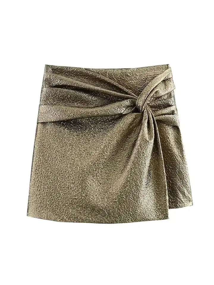 Katrina Metallic Skort