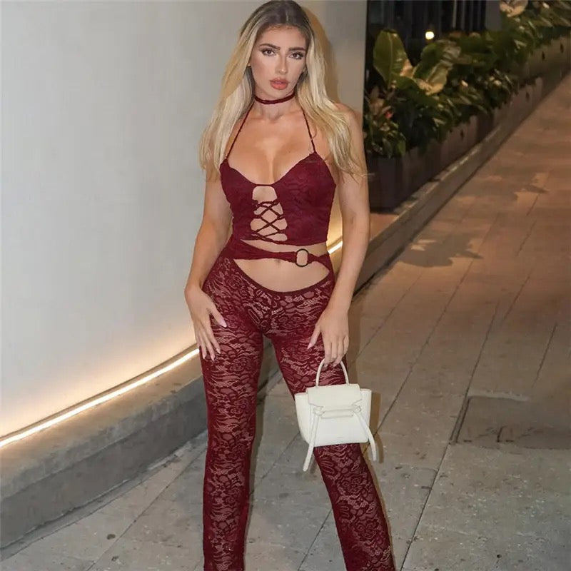 Laced Up Jumpsuit
